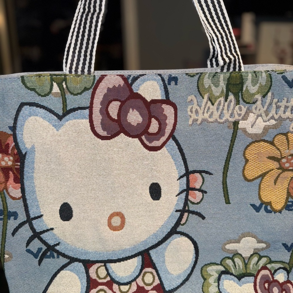Hello Kitty Blue Tote Bag